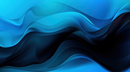 Obraz premium Elegant Blue Satin Waves Background Texture