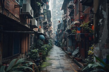 Naklejka premium Dystopian