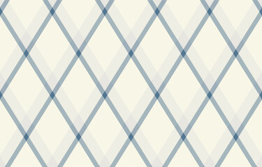 Argyle pattern of geometric rhombus. Harlequin check wallpaper design. Classic diamond shaped textile material for web background, print fabric clothing, sweater, wrapping paper, gift card, invitation