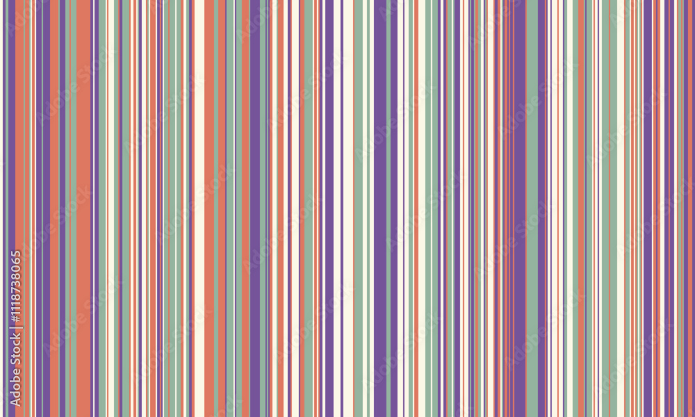 Aufkleber pattern of vertical stripes, colorful thin and thick lines. irregular stripe background, vector seam
