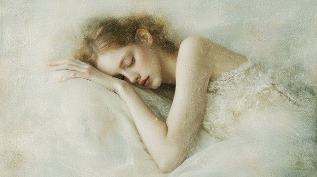 Photograph with a soft, painterly quality, emphasizing texture and light, conveying a sense of tenderness and fragility