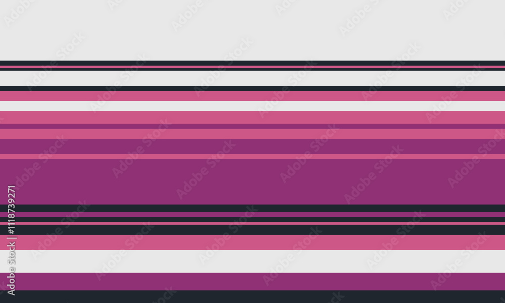 Poster geometric stripes seamless vector pattern with horizontal lines in varied colours, creating an abstr