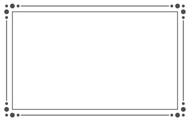 Circle corner border png transparent image, Circle Border Frame, Border Corner with circle vector image