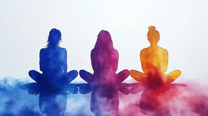 Soft watercolor painting depicting family sitting together comforting and open space engaging in a supportive discussion conveying themes of empathy and connection with room for therapeutic content