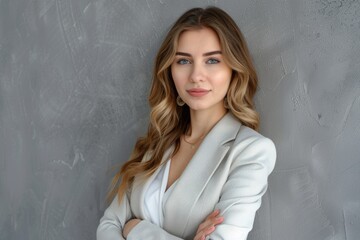 Fototapeta premium portrait of a happy beautiful girl