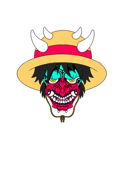 Cool scary oni mask