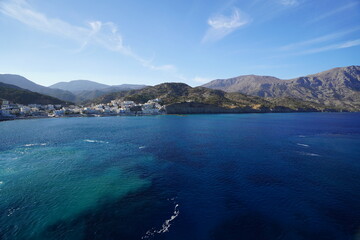 shore and harbour of a greek island in the Dodecanese