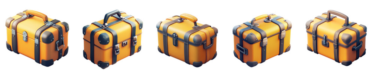 equipment tools box - 3d Set on transparent background PNG file