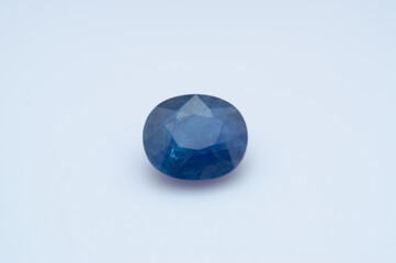 Stunning Natural Sapphire Gemstone with Brilliant Blue Hue and Faceted Cut