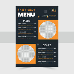 Restaurant Food Menu Design For customers