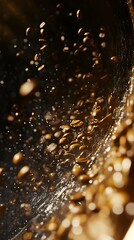 Close-up of coffee beans in the air, to do so stares roaster