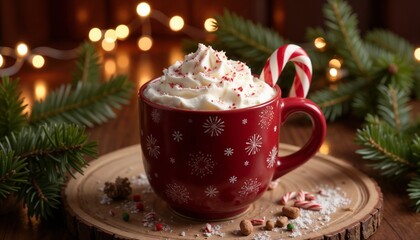 Peppermint mocha, coffee, holiday drink