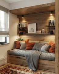 beautiful home and building room decoration background wallpaper with a simple, aesthetic and elegant concept ai generated