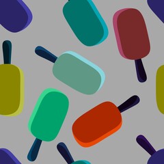 Christmas ice candy seamless ice cream pattern for wrapping paper and fabrics