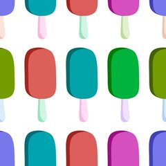 Christmas ice candy seamless ice cream pattern for wrapping paper and fabrics