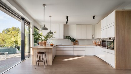 The Role of Color in Creating a Cohesive Look in Your White and Neutral Contemporary Kitchen Design for Harmony