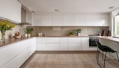 The Role of Open Shelving in a White and Neutral Contemporary Kitchen Style Meets Functionality and Practicality for You