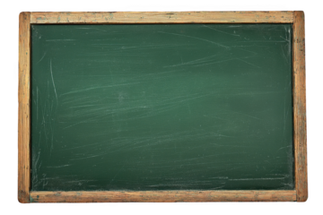 Blackboard green board on white background.   .png
