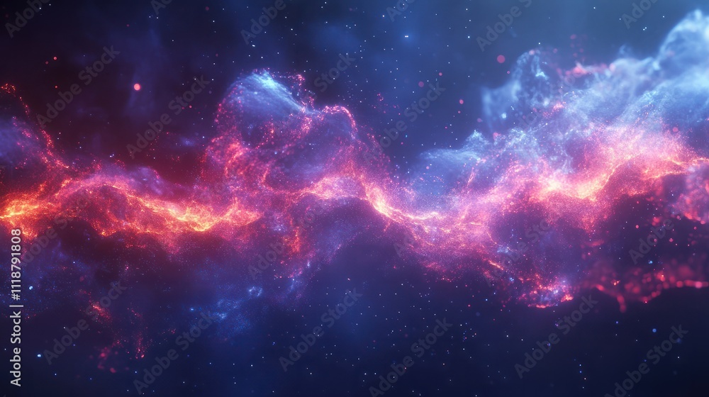 Poster cloud computing transfer big data on internet. futuristic digital technology .generative ai