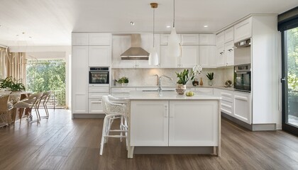 The Best Ways to Incorporate Family-Friendly Features in Your White and Neutral Contemporary Kitchen for Everyday Use