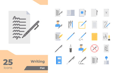 Writing  Flat Icons
