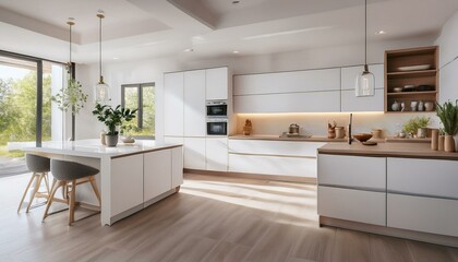 How to Create a Chic and Functional White and Neutral Contemporary Kitchen for Modern Living and Entertaining