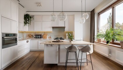The Best Ways to Incorporate Family-Friendly Features in Your White and Neutral Contemporary Kitchen for Everyday Use