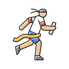 health and sports day japanese holiday color icon vector. health and sports day japanese holiday sign. isolated symbol illustration