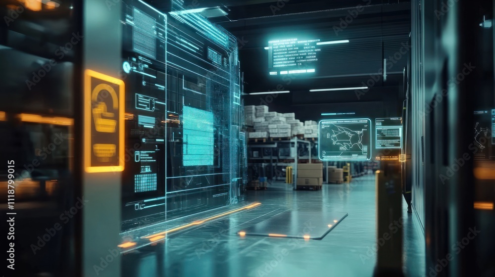 Poster smart warehouse management system using augmented reality technology to identify package picking and