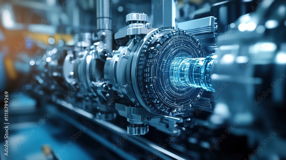 Poster a digital twin system providing real-time feedback on machinery status and performance.