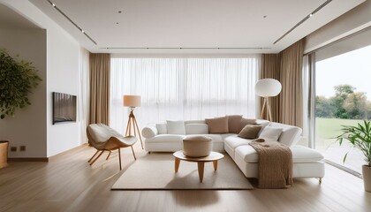 Fototapeta premium Embrace the Light A White Contemporary Space