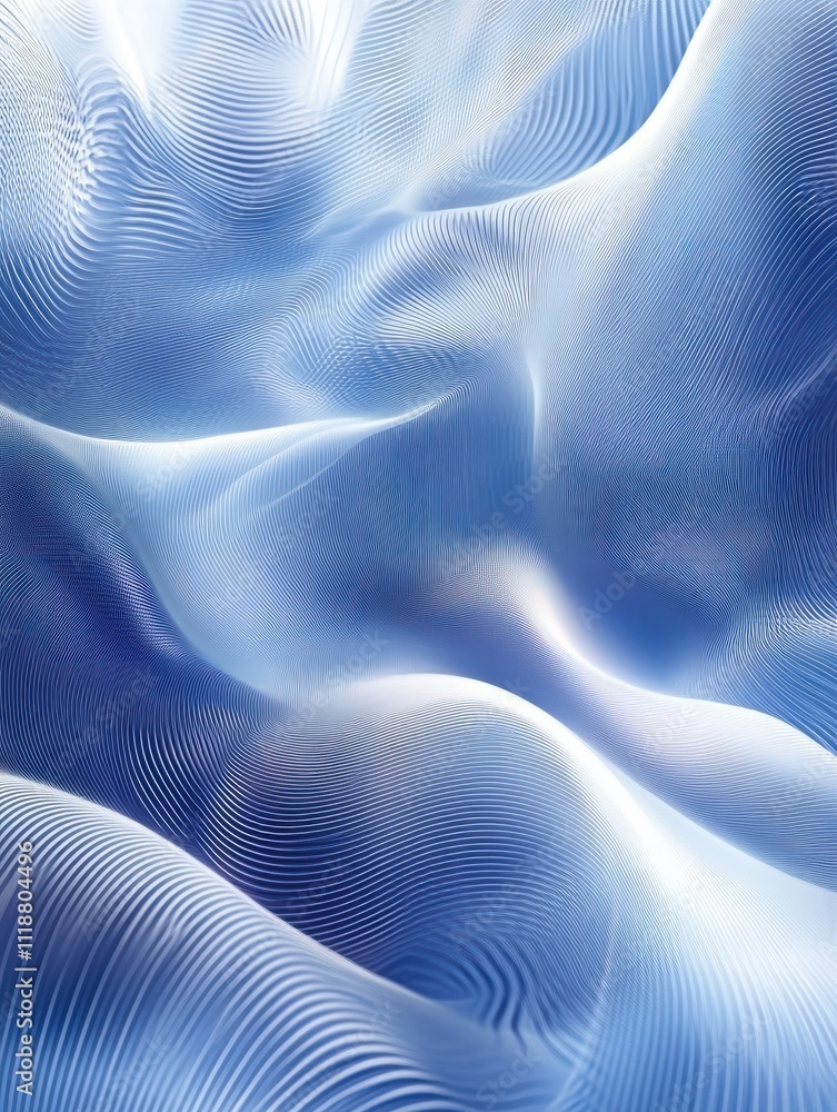 Aufkleber blue thin lines abstract futuristic minimal background. hi-tech vector design