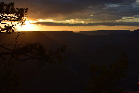 sunrise over the river