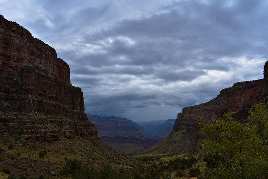overlooking the gorgeous canyon
