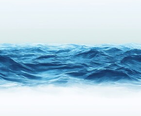 Fototapeta premium realistic blue gradient abstract ocean 
