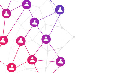 abstract background social networking people connection