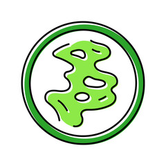 odor control product label caution color icon vector. odor control product label caution sign. isolated symbol illustration