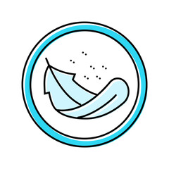 lightweight product label caution color icon vector. lightweight product label caution sign. isolated symbol illustration