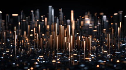 Dynamic stock market trends are visually represented with a world map overlay, highlighting global connections and financial activity