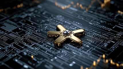 Dynamic stock market trends are visually represented with a world map overlay, highlighting global connections and financial activity