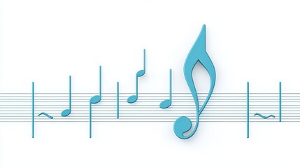 a 16th music note in the middle of an ekg rhythm, lineart, red, isolated on white, single line, low detail, basic, simple 