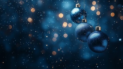 hanging discoball dark blue future dusk baubles on a dark blue background