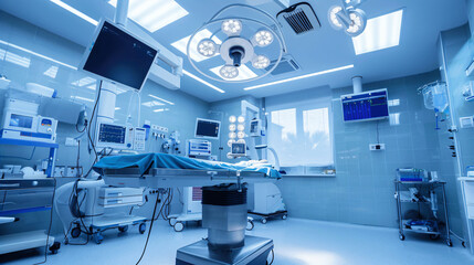 Modern Surgical Room with Advanced Equipment