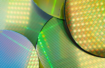Silicon Wafers and Microcircuits of semiconductor material,used in electronics for the fabrication...
