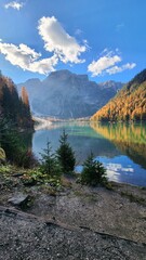 Blue Lake and Alpine Mountains