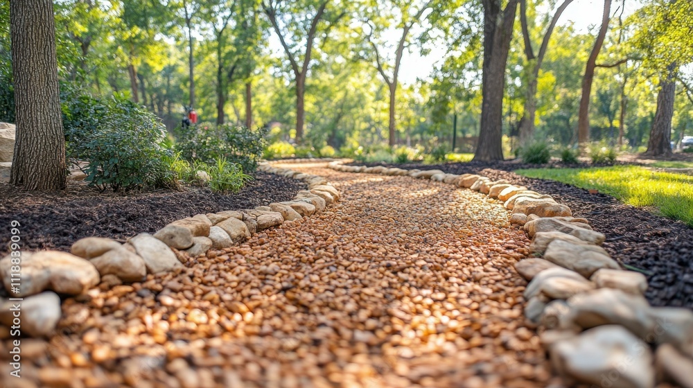 Poster spring garden preparations add mulch to retain moisture one main object