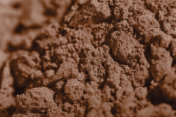 Mocha Mousse color of year 2025 brown cocoa powder natural ingredient