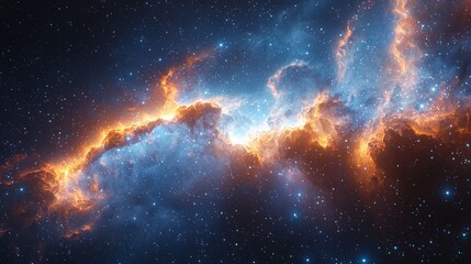 Award-winning James Webb space telescope photoshoot constellation with blue shinnig stars, 32k resolution 