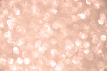 Mocha Mousse toning, color of the year 2025. Abstract blurred bokeh background, selective focus.