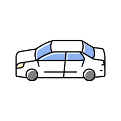 car modern vehicle color icon vector. car modern vehicle sign. isolated symbol illustration